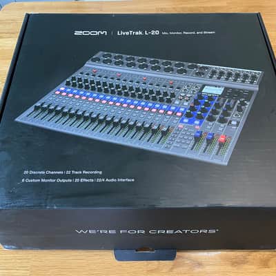 Zoom LiveTrak L-20 Digital Mixer / Recorder 2010s - Grey / Blue image 7