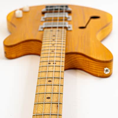Malinoski Nero Bass #398 – 30" Short Scale Hollowbody with Handwound Type14HB Pickups image 8