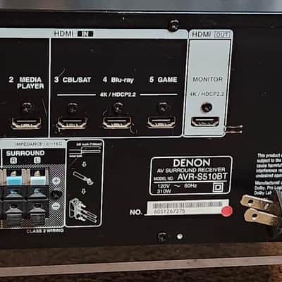 Denon Denon AVR-S510BT 5.2-channel AV receiver 2000 - Black image 7