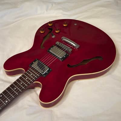 Vintage 1998 Epiphone Dot (Gibson 335) - Made in Korea (MIK) - Cherry - Free Pro Setup image 6