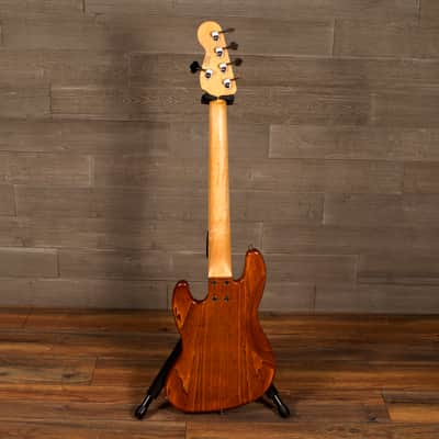 Roscoe Classic Custom 5 String PJ Jazz Bass Amber Tiger Eye Gloss w/Custom Bag image 6
