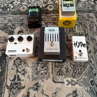 Pedal lot: JHS NOTAKLÖN, MXR Six Band EQ, Daredevil Hype, 808 Mod TS-5 Tubescreamer & EHX LPB-1 image 1