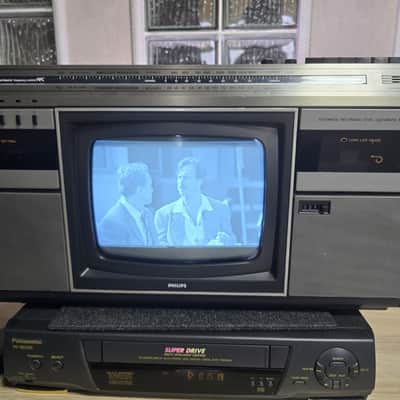 PHILIPS COMBI TC 10 ✅Serviced Rare Vintage SET TV RADIO CASSETTE RECORDER BOOMBOX +VIDEO image 16