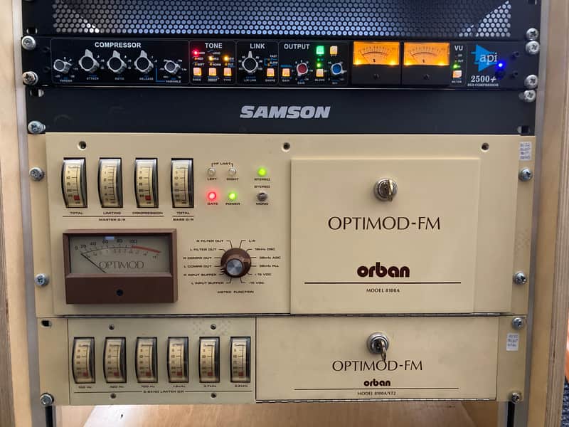 Orban Optimod 8100A + XT2 + Zero Card - broadcast multiband compressor limiter clipper radio TV - Serviced image 1