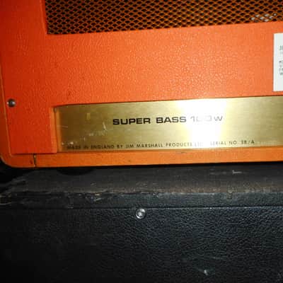 Marshall JMP 1992 Super Bass 2-Channel 100-Watt Guitar / Bass Amp Head 1972 image 3