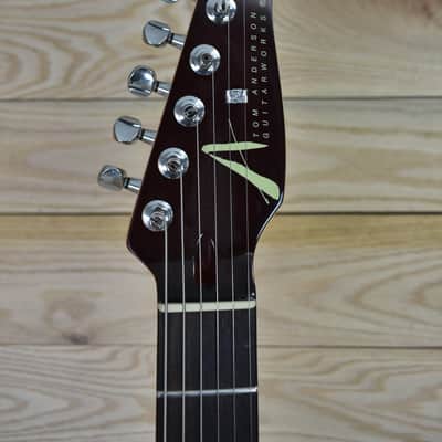 Tom Anderson Hollow T Drop Top 2009 - Dark Cherry Burst image 7