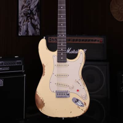 Dhatarattha SSS Strat-Style – Aged Cream Nitro Relic image 2