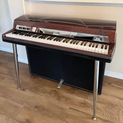 Sale! Vintage Vibe Deluxe 73 Electric Piano with Stereo Console Amplifier – Mint Condition – Rare Cherry Cola Sparkle image 9