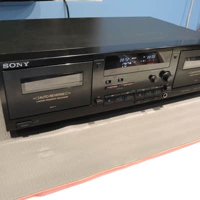 Sony TC-WR590 dual cassette deck mid 1990 - Black image 2
