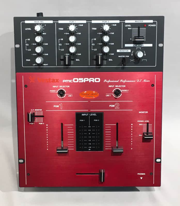 Vestax PMC-05 Pro QBert Limited Model DJ Mixer Red/ Black | Reverb
