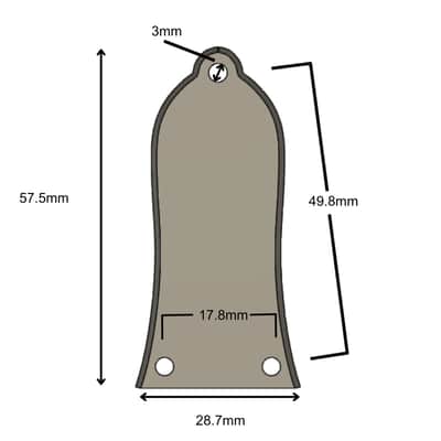 Custom Gibson SG Truss Rod Cover - SG Letters-Black & White image 3