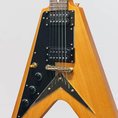 Epiphone 1958 Korina Flying V Left Handed Electric Guitar - Aged Natural image 6