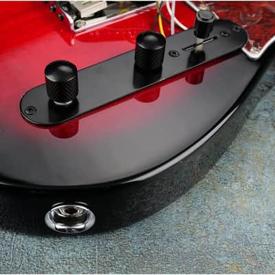 32mm Loaded Tele Control Plate Pre-Wired 3-Way Switch with Wiring Harness for Fender Telecaster Electric Guitar,Black image 5