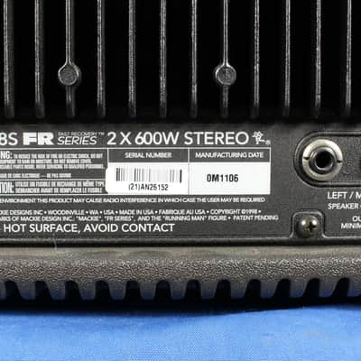 Mackie 808S FR Series 8 Channel Stereo Powered Mixer 2x600W image 10