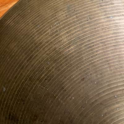 A. Zildjian 15” Hi-hat bottom single 1957-‘59 - Patina bronze 1557g! image 6