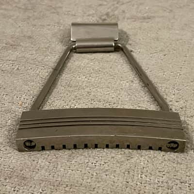 Vintage 12 String Trapeze Tailpiece 1960’s-1970’s Chrome Matsumoku Univox Aria Conrad Lyle MIJ Japan image 3