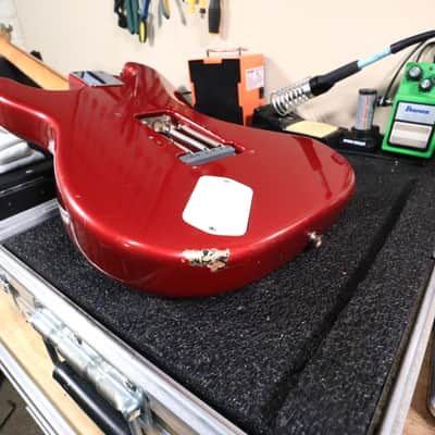 1998 Fender Deluxe Powerhouse Stratocaster Electric Guitar Red image 18