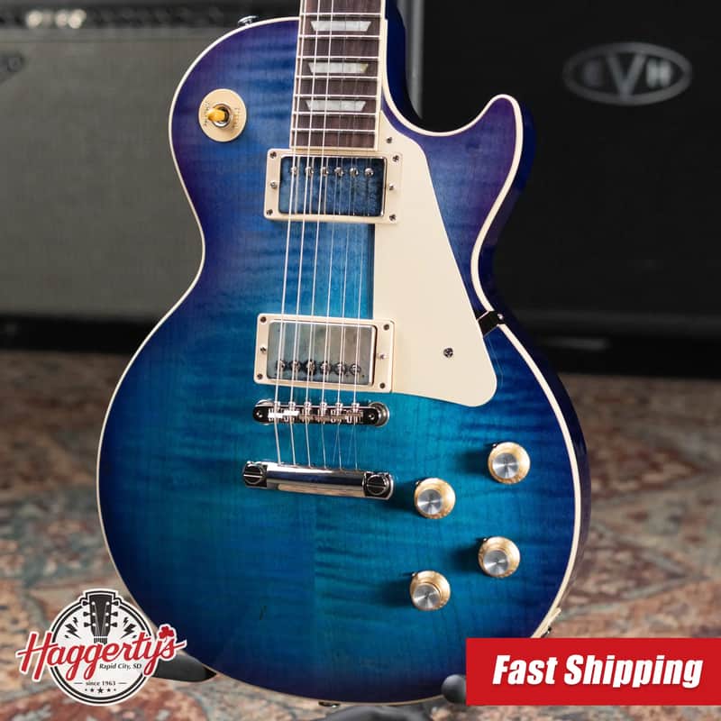 Gibson Les Paul Standard '60s Figured Top Electric Guitar - Blueberry Burst with Hardshell Case image 1