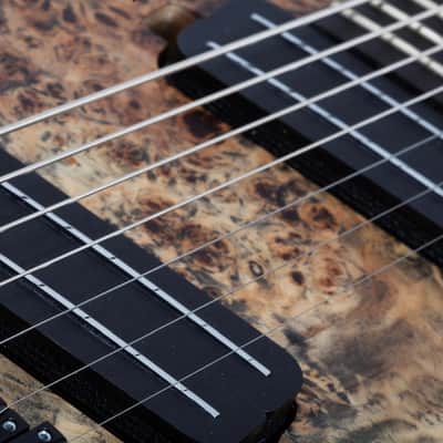 Schecter Reaper-7 Multiscale LH - Satin Charcoal Burst (1515) image 10