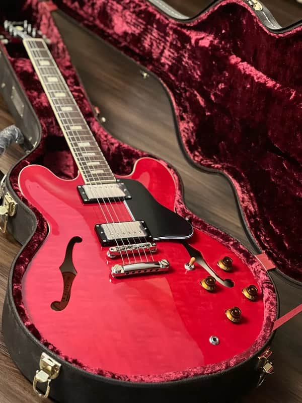 Tokai ES-178 SR Semi Hollow Vintage Series Japan in see Thru Red