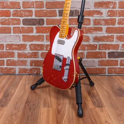 Fender Custom Shop Telecaster Relic Red Sparkle 2013 w/OHSC image 5