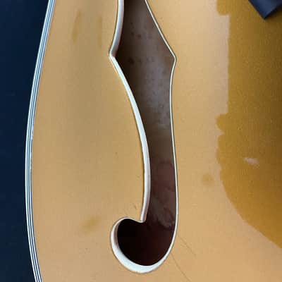Video! Unreleased 1993 Gibson R+D Chet Atkins Country Gentleman 100th Anniversary 1994 - All Gold w/ Diamond Headstock + Block Inlays image 23
