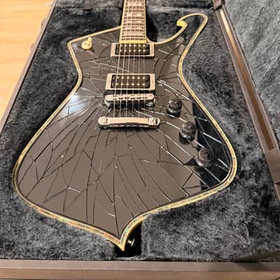 Ibanez PS3CM Paul Stanley Signature Black Cracked Mirror Iceman image 2