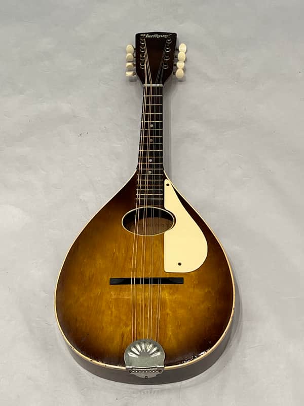 Harmony H8031 oval hole flat back mandolin 1972 - Sunburst image 1