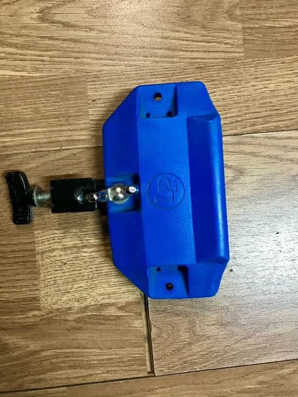 Latin Percussion LP1205 High-Pitched Jam Block with Bracket Blue image 1