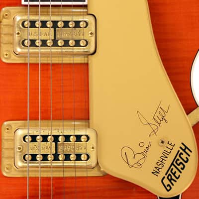 2001 Gretsch Brian Setzer Signature 6120SSU Nashville, Orange Tiger Flame image 5