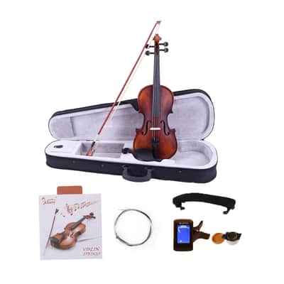Glarry GV200 4/4 Antiqued Matte Solid Wood Violin image 8