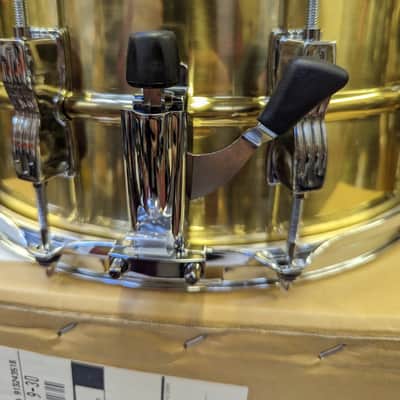 Last One! Brand New Ludwig Made In Taiwan Brass Shell 10 Lug 6 1/2 x 14" Snare Drum - Awesome Ludwig  Sound! image 3