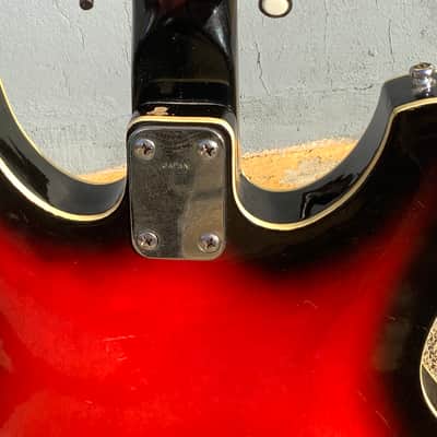 Ibanez Model 1910 1972 Red Sunburst Semi-Hollow Body Electric Guitar image 20