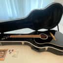 Fender FA-125CE - Black Dreadnought Acoustic Electric Guitar Mint Condition with Molded ABS Hard Case