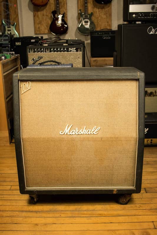 Vintage 1968 Marshall Plexi Amplifier Head & 68/69 Marshall Slant 4x12 Cabinet with Magus Ultimate Attenuator - Excellent image 1