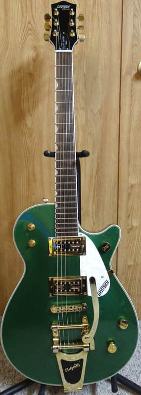 2006 Gretsch Elliot Easton G5570 Electromatic in Cadillac Green Sparkle with Gator hard shell case. image 1