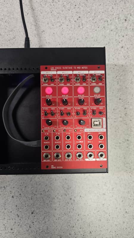 ADDAC 222 4x6 Voices 1v/Octave to Midi Notes(Used) image 1