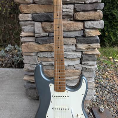 Mario Martin S Style Guitar- Metallic Charcoal Frost image 2