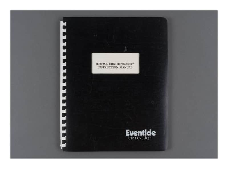 Eventide H3000SE Ultra-Harmonizer Instruction Manual image 1