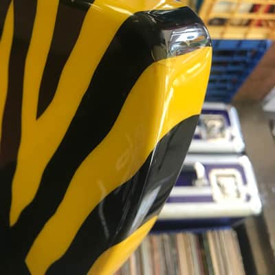 Guild X-79 Striped 1980s. Yellow & Black Zebra stripes w/OHSC & Trem Arm image 8