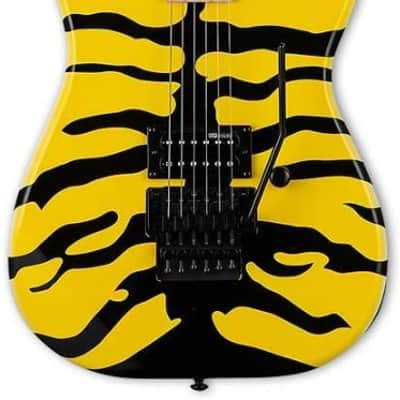 Mint ESP LTD George Lynch GL-200MT Electric Guitar, Yellow Tiger Stripes Finish image 2