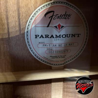 Fender   Paramount Pm 1 Am Ne Lh Nat Dreadnought Left Handed image 5