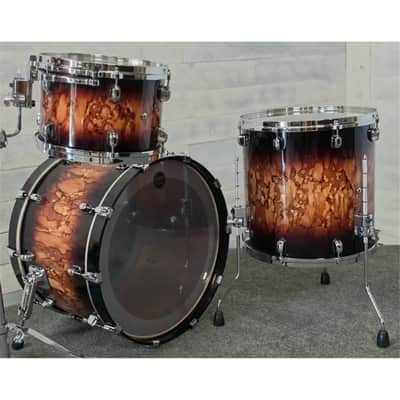 Used Tama Starclassic Walnut/Birch 3pc Drum Set Molten Brown Burst - Very Good image 4