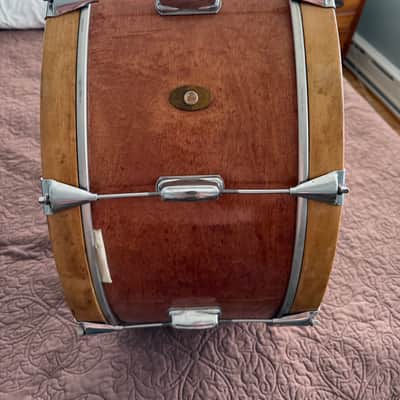 Slingerland Singles - Vintage Mahogany Bass Drum 1960 - 26"x10" - Lacquered/Stained image 6