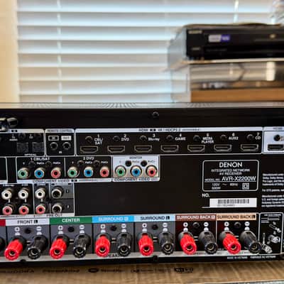 Denon AVR-X2200W 7.2 Ch 4K Ultra HD BT Atmos Receiver Remote Mic Antennas Box; Tested image 3