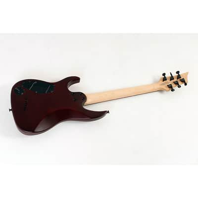 Mitchell MM100 Mini Double-Cutaway Short-Scale Electric Guitar - Regular Walnut Stain image 2