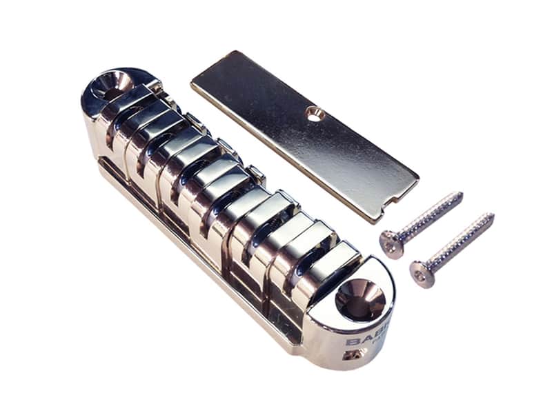 Babicz Full Contact Hardware ORIGINAL SERIES FCH TUNE-O-MATIC STYLE BRIDGE OEM ARCHED, chrome image 1