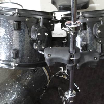 RMV. Drum Kit. In Titanium Silver Sparkle finish, Bapeva hard wood shells. image 8