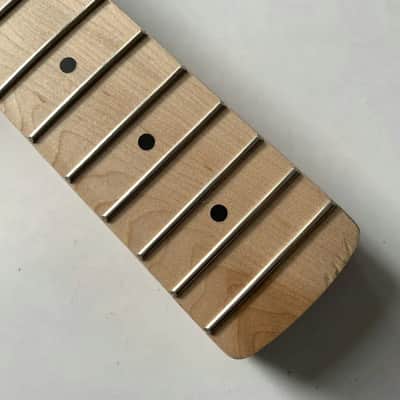 Maple Wood 4 String Bass Neck, 20 Frets Fretboard image 4