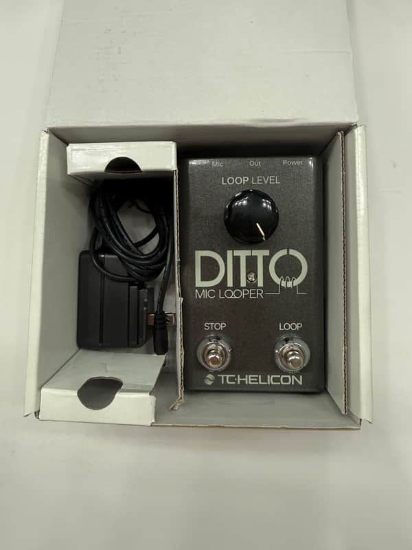TC Helicon Ditto Mic Looper Loop Vocal Effect Pedal + Box & Power Supply image 1